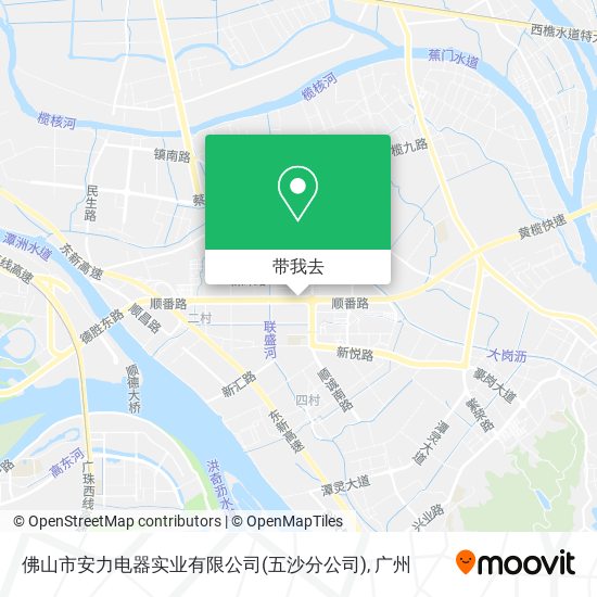 佛山市安力电器实业有限公司(五沙分公司)地图