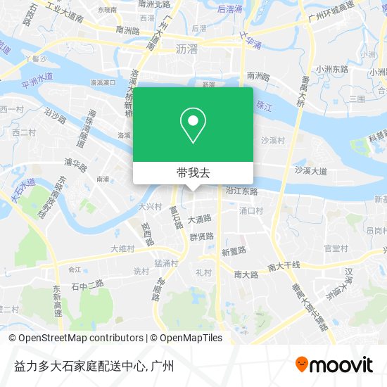 益力多大石家庭配送中心地图