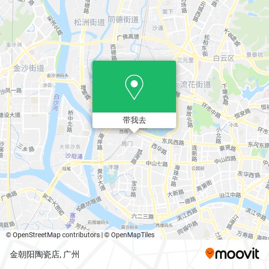 金朝阳陶瓷店地图