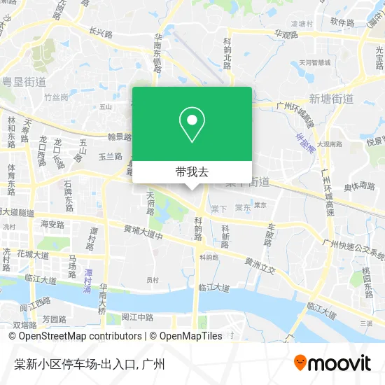 棠新小区停车场-出入口地图