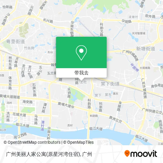 广州美丽人家公寓(原星河湾住宿)地图