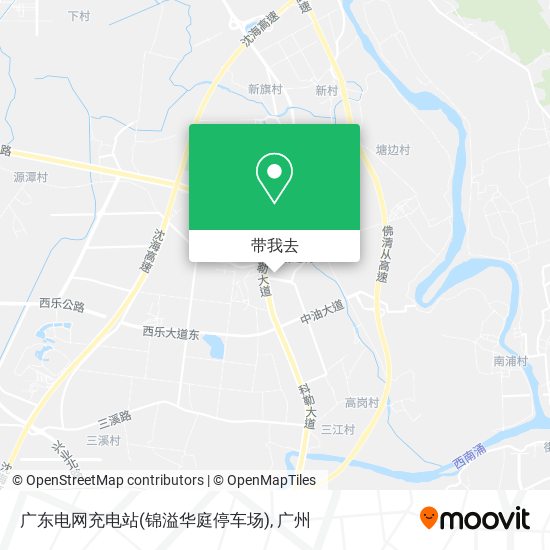 广东电网充电站(锦溢华庭停车场)地图