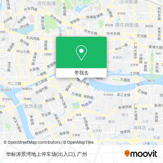 华标涛景湾地上停车场(出入口)地图