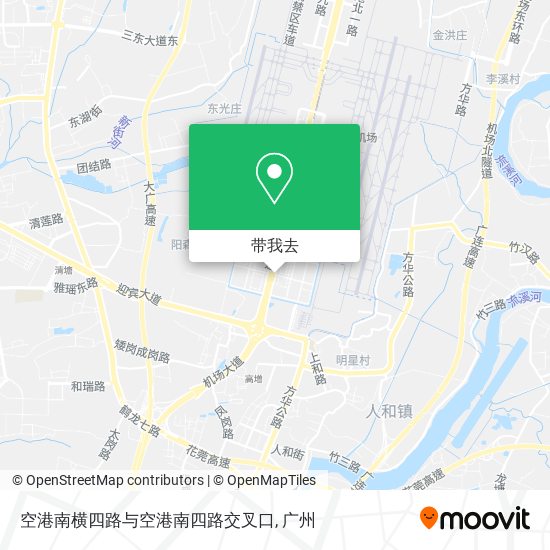 空港南横四路与空港南四路交叉口地图