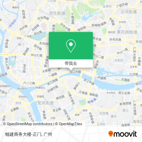 蚬建商务大楼-正门地图