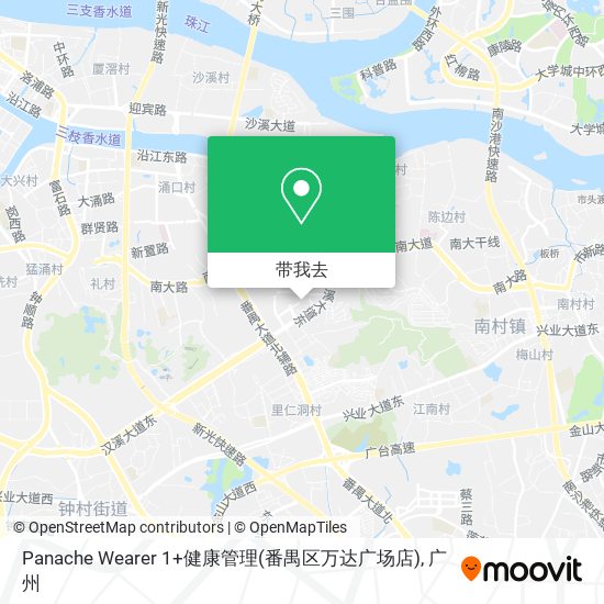 Panache Wearer 1+健康管理(番禺区万达广场店)地图