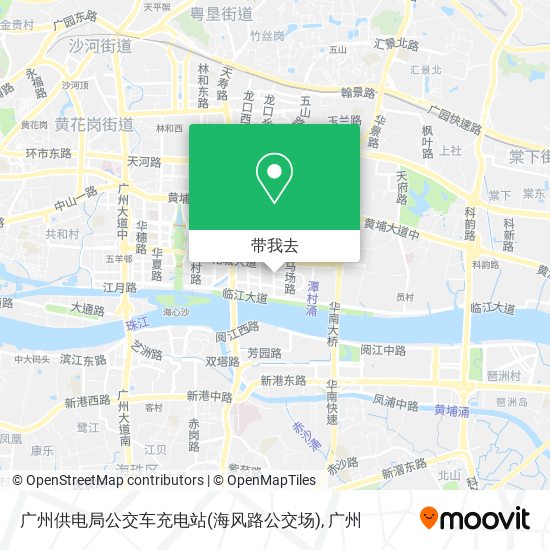 广州供电局公交车充电站(海风路公交场)地图