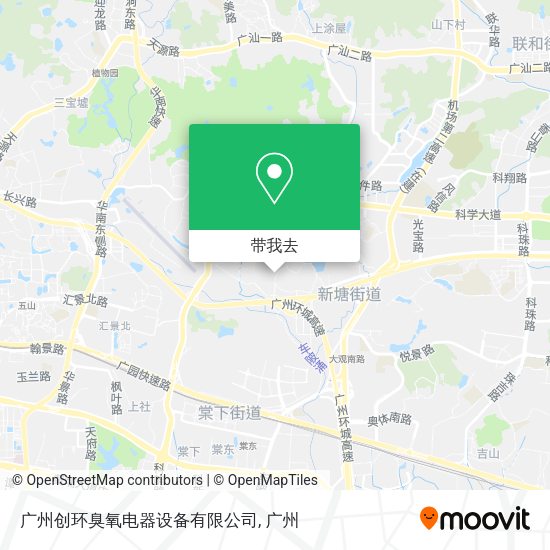 广州创环臭氧电器设备有限公司地图