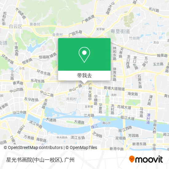 星光书画院(中山一校区)地图