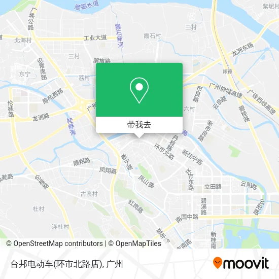 台邦电动车(环市北路店)地图