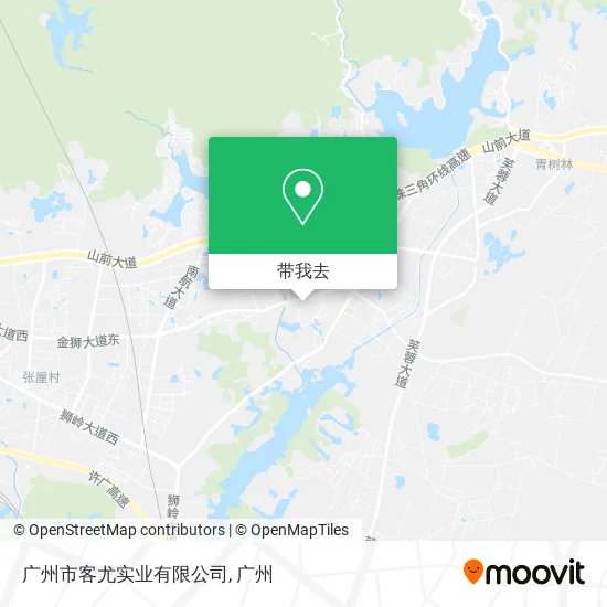 广州市客尤实业有限公司地图