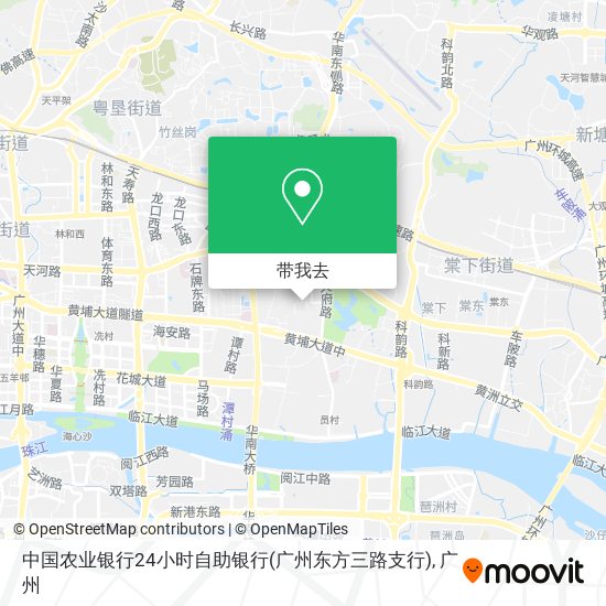 中国农业银行24小时自助银行(广州东方三路支行)地图