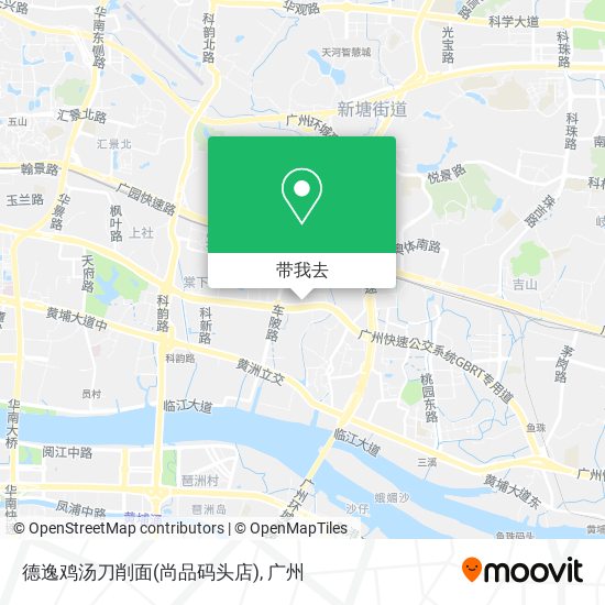 德逸鸡汤刀削面(尚品码头店)地图