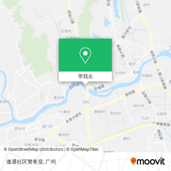 逢通社区警务室地图