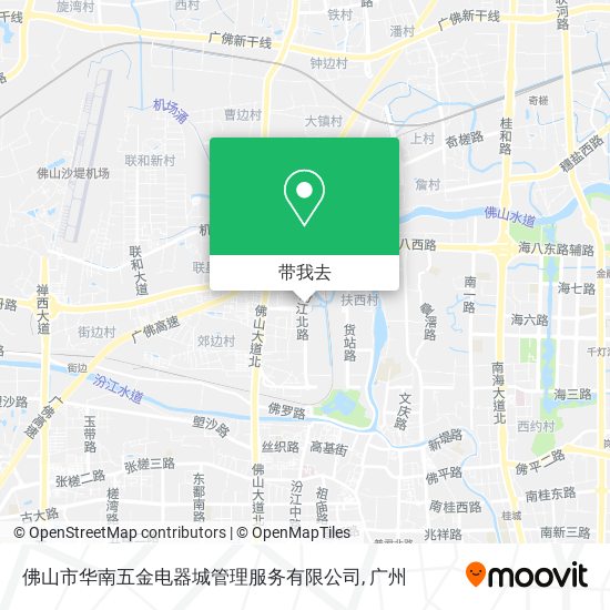 佛山市华南五金电器城管理服务有限公司地图