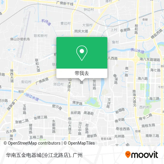 华南五金电器城(汾江北路店)地图