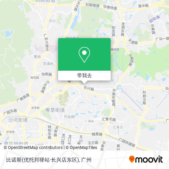 比诺斯(优托邦驿站·长兴店东区)地图