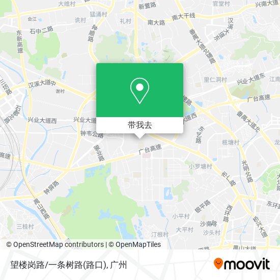 望楼岗路/一条树路(路口)地图