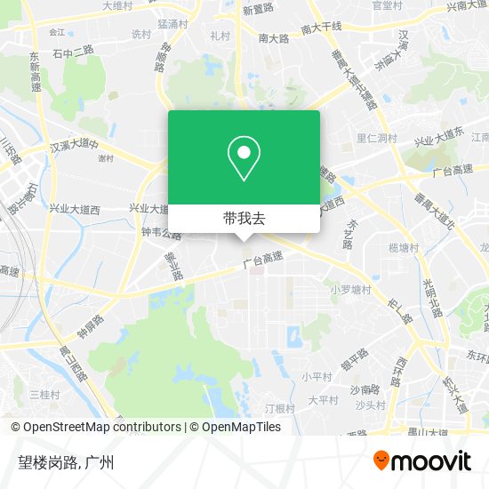 望楼岗路地图