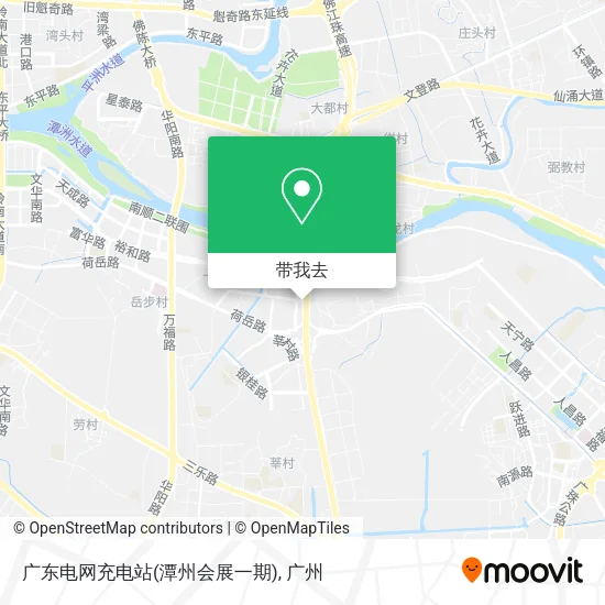 广东电网充电站(潭州会展一期)地图