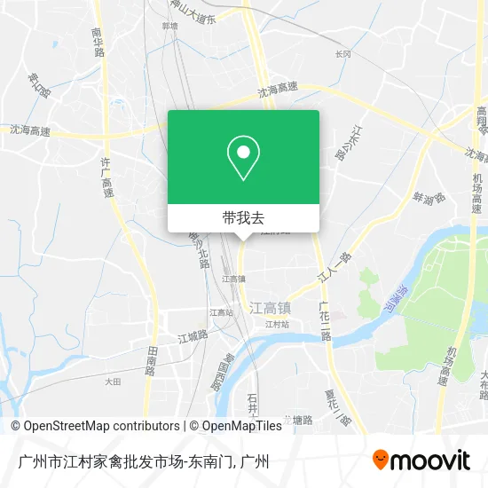 广州市江村家禽批发市场-东南门地图
