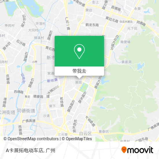 A卡展拓电动车店地图