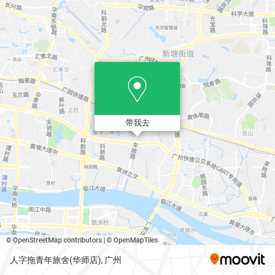 人字拖青年旅舍(华师店)地图