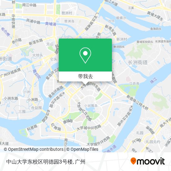 中山大学东校区明德园3号楼地图