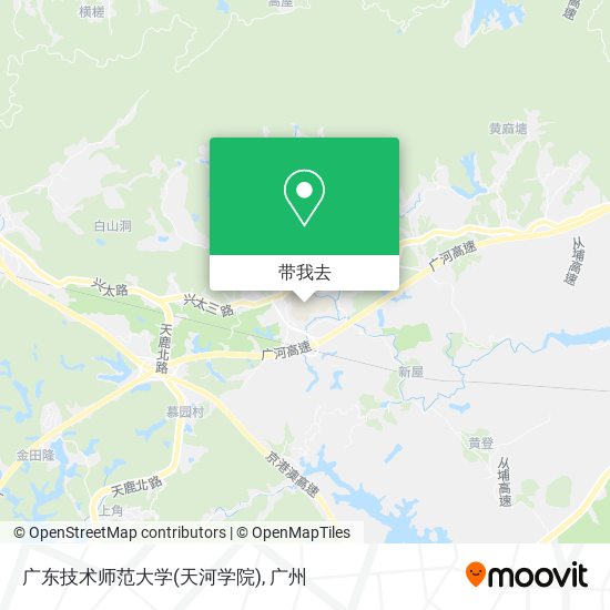 广东技术师范大学(天河学院)地图