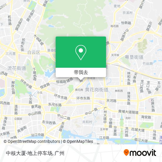 中核大厦-地上停车场地图