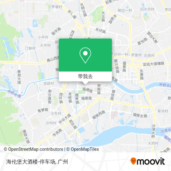 海伦堡大酒楼-停车场地图