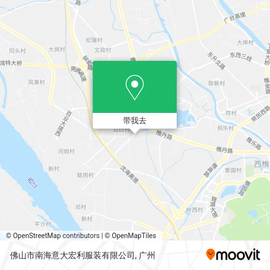 佛山市南海意大宏利服装有限公司地图