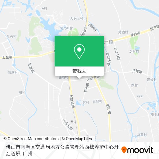 佛山市南海区交通局地方公路管理站西樵养护中心丹灶道班地图