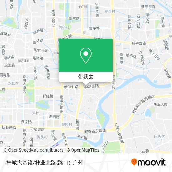 桂城大基路/桂业北路(路口)地图