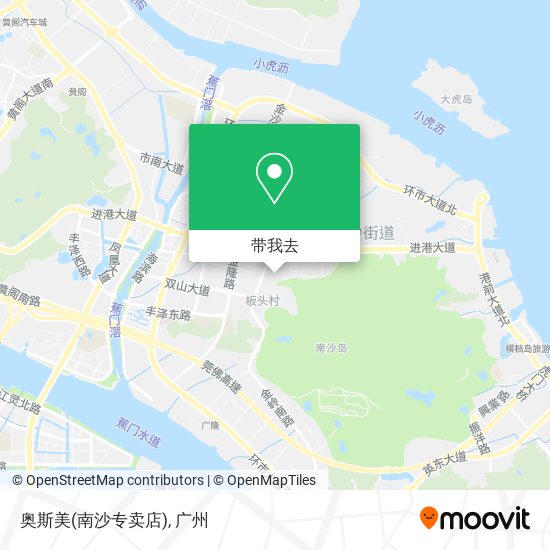 奥斯美(南沙专卖店)地图