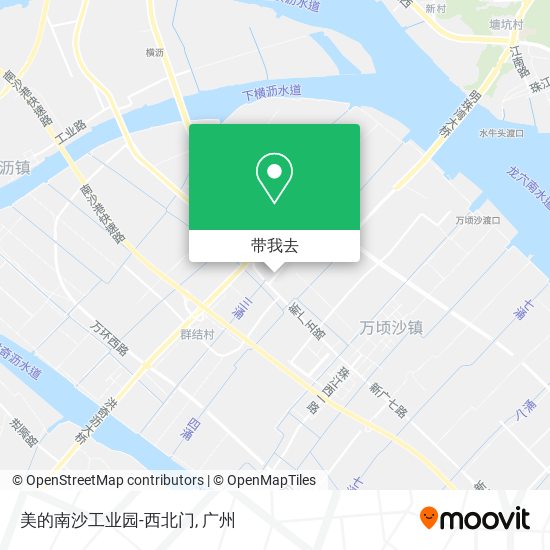 美的南沙工业园-西北门地图