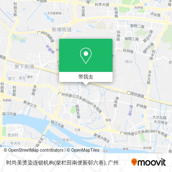 时尚美烫染连锁机构(柴栏田南便新邨六巷)地图