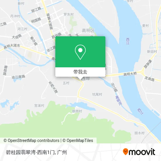 碧桂园翡翠湾-西南1门地图