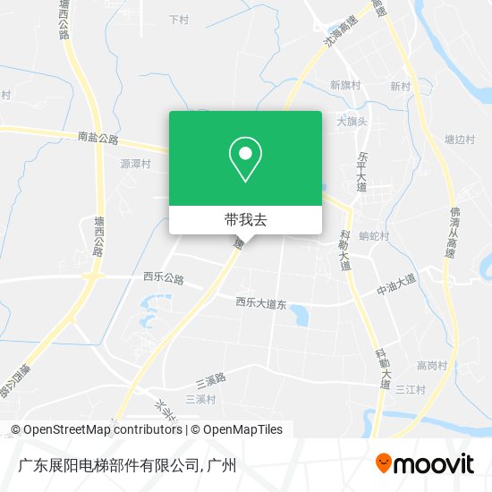 广东展阳电梯部件有限公司地图