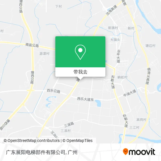 广东展阳电梯部件有限公司地图