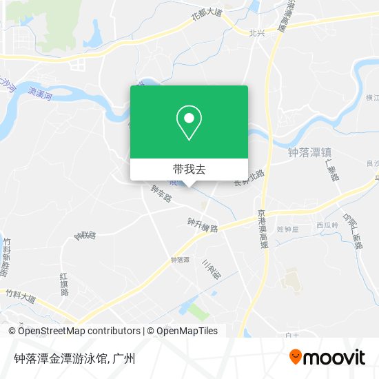 钟落潭金潭游泳馆地图