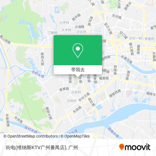 街电(维纳斯KTV广州番禺店)地图