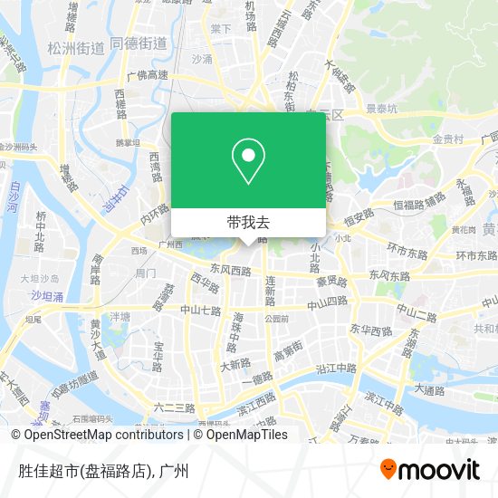 胜佳超市(盘福路店)地图