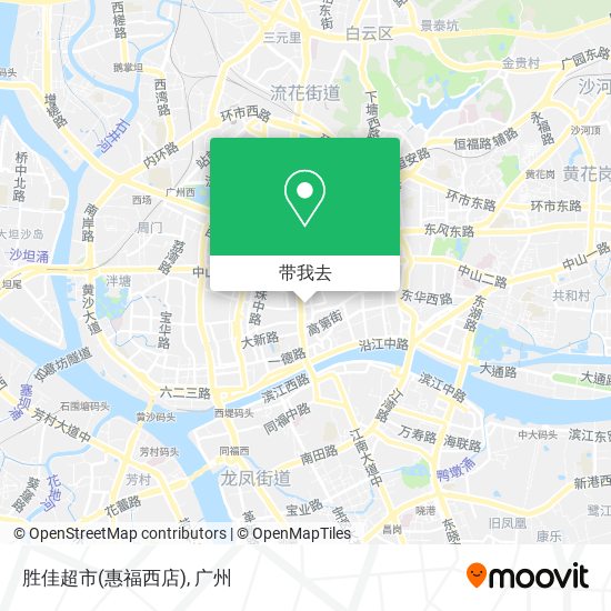 胜佳超市(惠福西店)地图