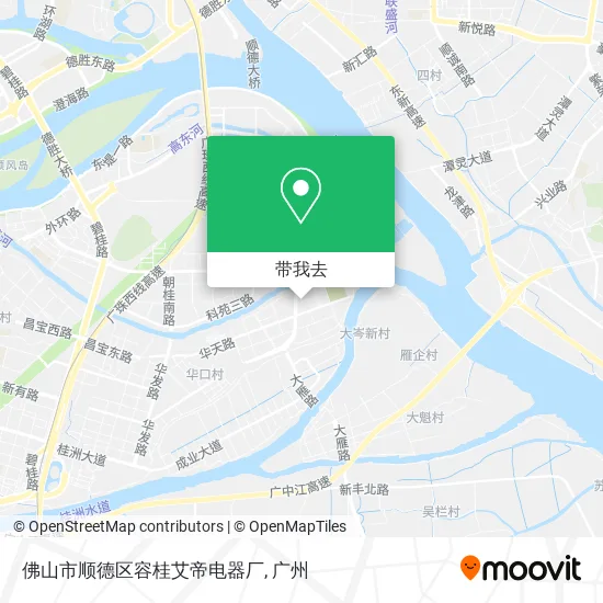佛山市顺德区容桂艾帝电器厂地图
