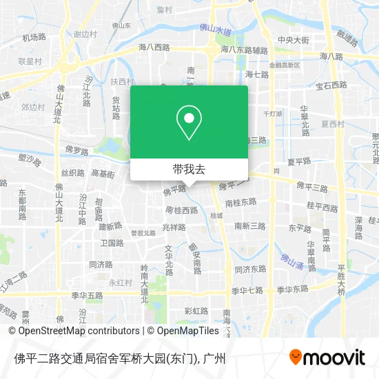 佛平二路交通局宿舍军桥大园(东门)地图