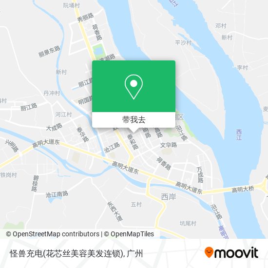 怪兽充电(花芯丝美容美发连锁)地图