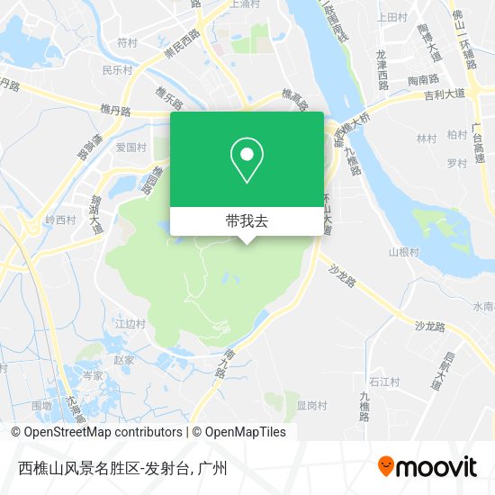 西樵山风景名胜区-发射台地图
