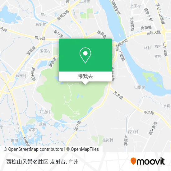 西樵山风景名胜区-发射台地图