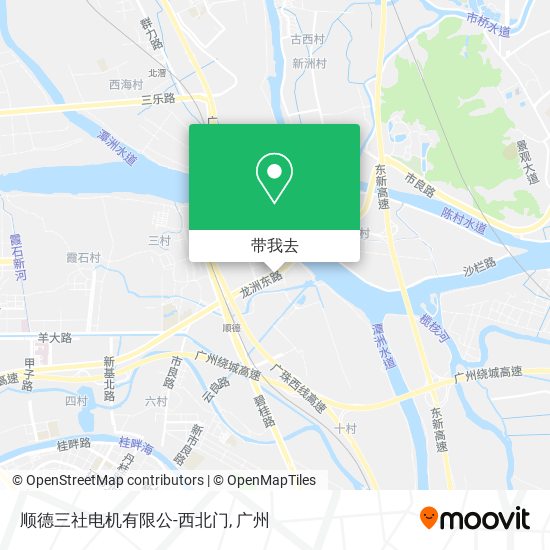 顺德三社电机有限公-西北门地图